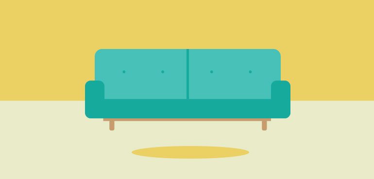 choose a voice over for your brand - illustration of a couch