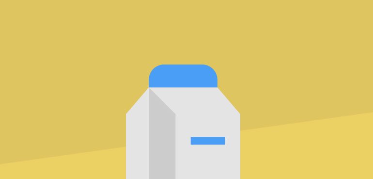 choose a voice over for your brand - illustration of a milk carton