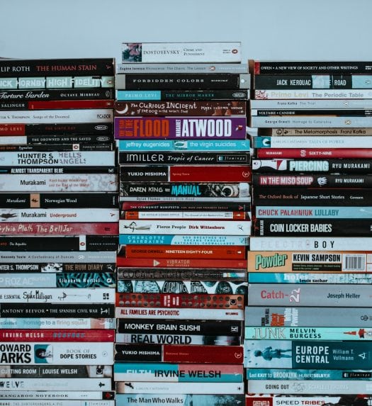 voice overs for audiobooks - stack of books