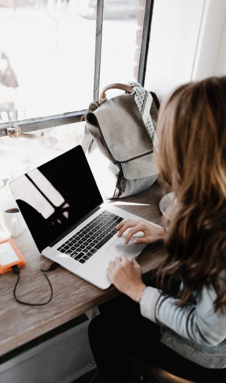voice overs for-e-learning - young woman with laptop
