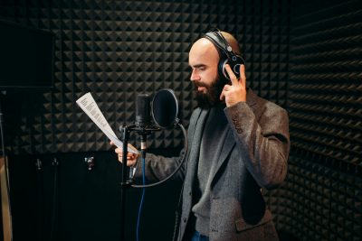 How to become a voice actor - voice talent records in studio