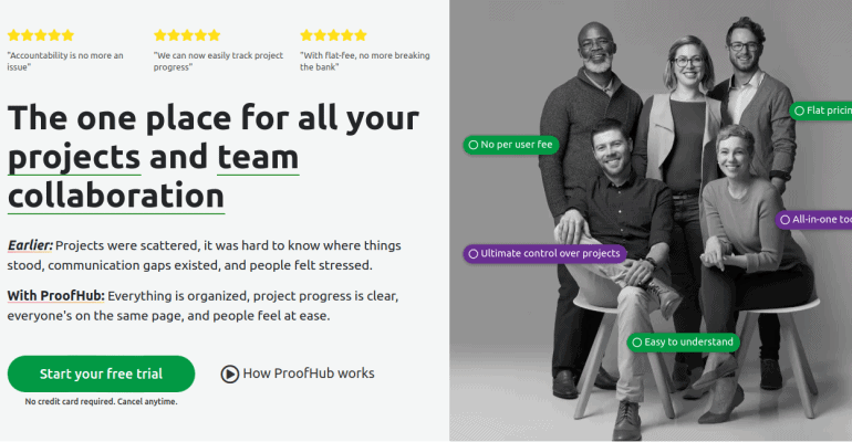 ProofHub-Home Page Image