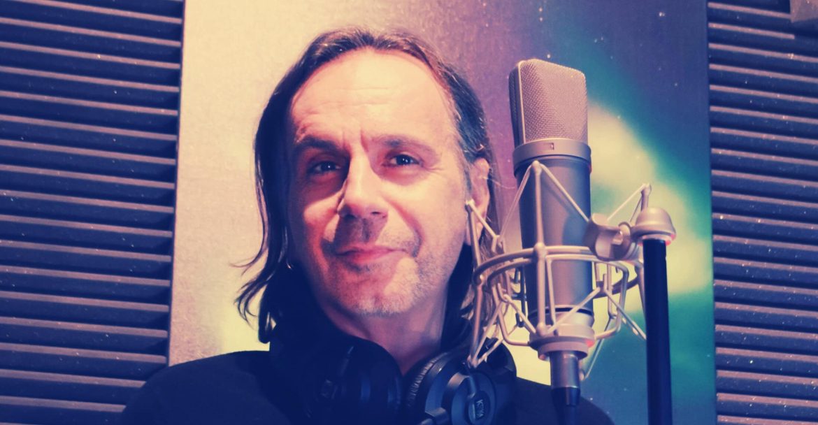 voiceover project - Greek voice artist Antonis at his booth