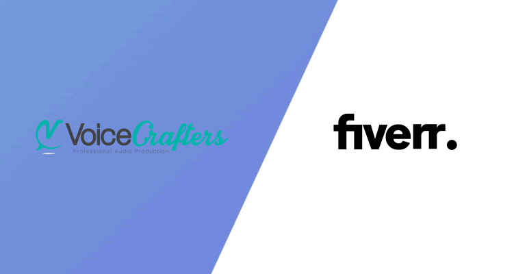 Voice Crafters vs. Fiverr voice over marketplace comparison
