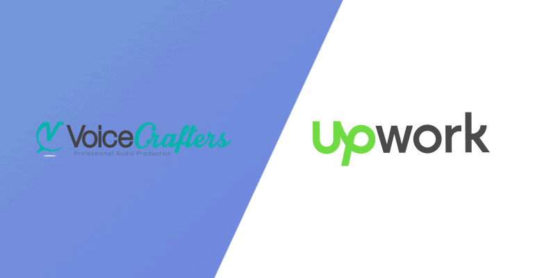 Voice Crafters vs Upwork voice over service comparison