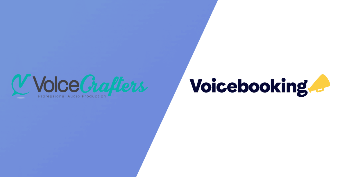 Voice-Crafters-vs-Voicebooking Logos side by side